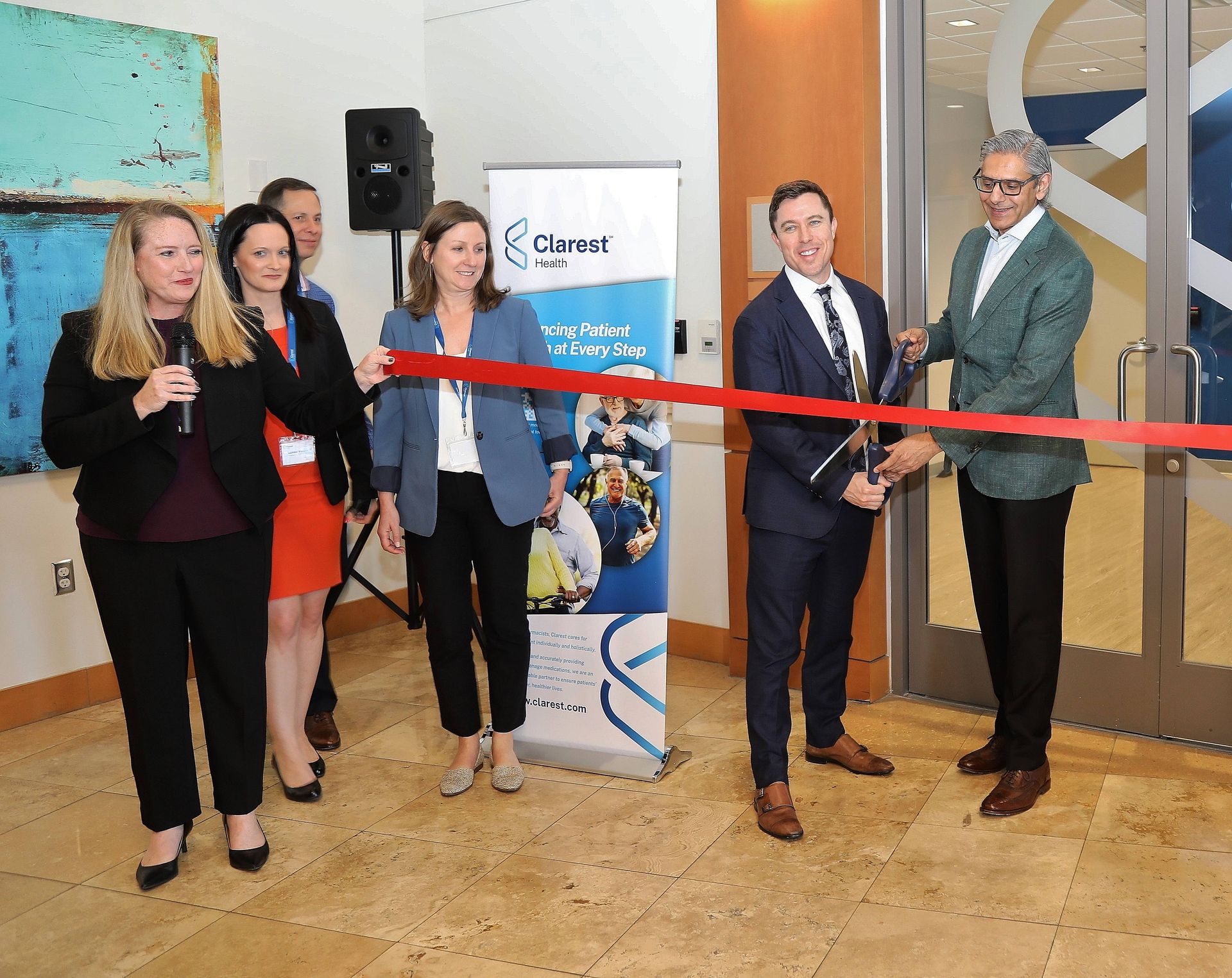 Ribbon cutting at the Clarest Health grand opening